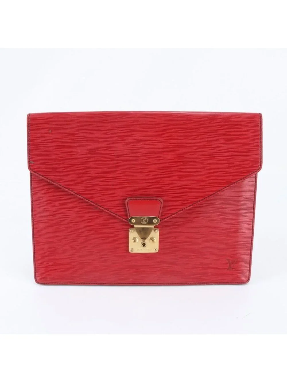 Louis Vuitton Epi Porte Document Senatur Leather Clutch